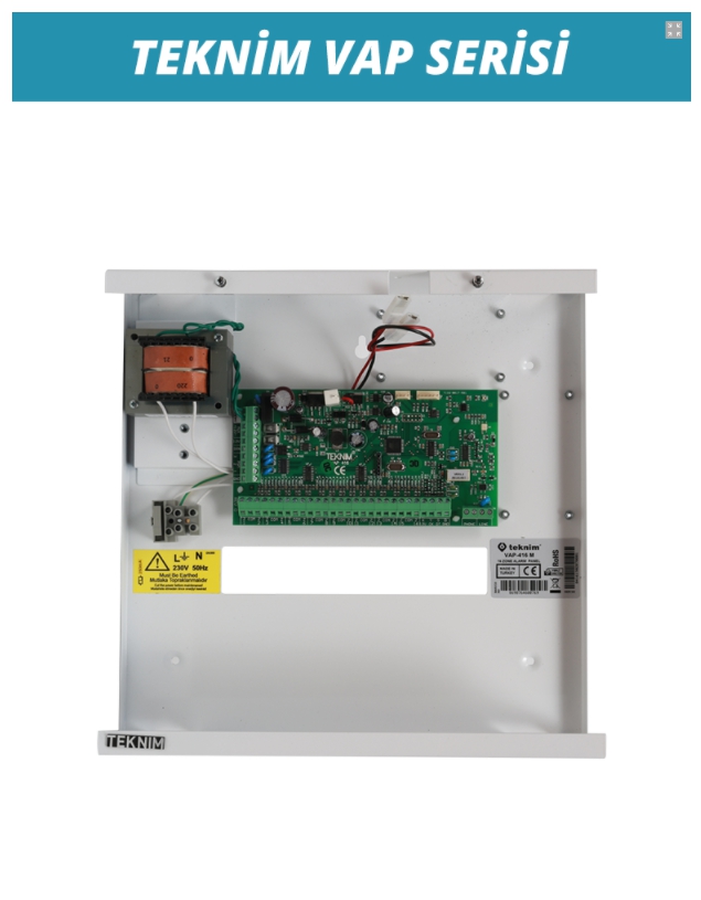 TEKNİM VAP-416M 16 ZONLU PSTN Lİ ALARM PANELİ, KEYPAD HARİÇ