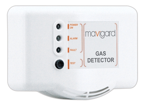 Mavili Konvansiyonel Doğalgaz (Metan) Gaz Dedektörü, Röle Çıkışlı, 220V AC