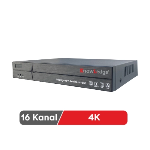 Knowledge KL IVR4K16-1 P8 SC 16 Kanal 4K NVR Kayıt Cihazı
