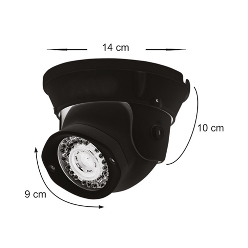 KL 4142D 2MP IP Dome Kamera 2.8mm Lens – Gece Görüşlü Güvenlik Kamerası