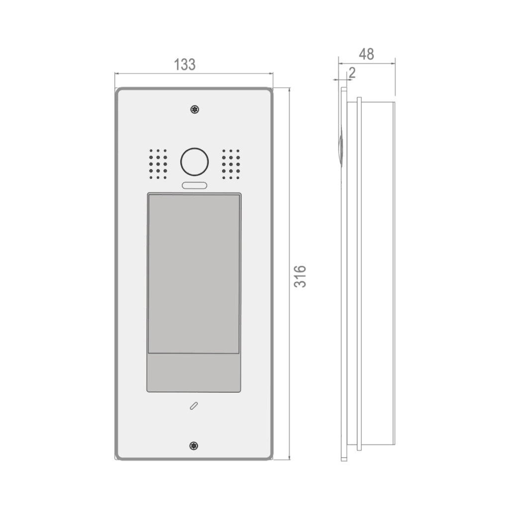 IX-850F 5” Full LCD IP Zil Paneli