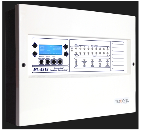 Mavili ML-4218 8 Bölge 16 Röleli Konvansiyonel Gaz Alarm Santrali