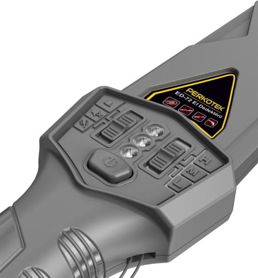 PERKOTEK Güvenlik Metal El Dedektörü