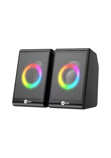 Lecoo DS100 RGB Gaming Hoparlör -6W PC Speaker