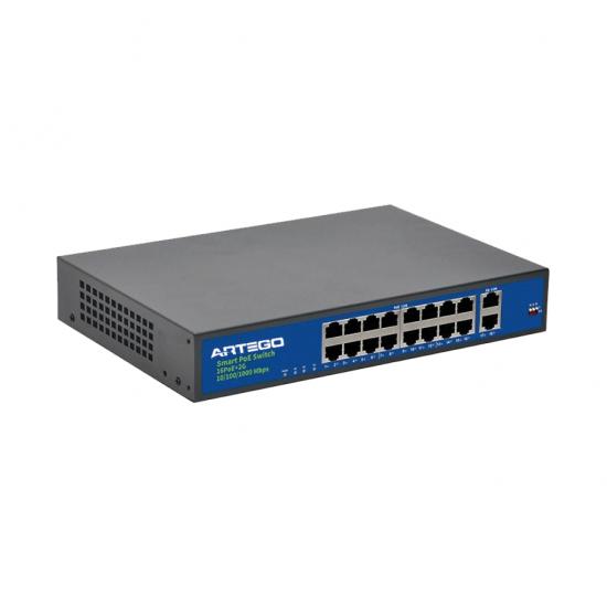 IX-1620P 16+2 Kanal POE Switch