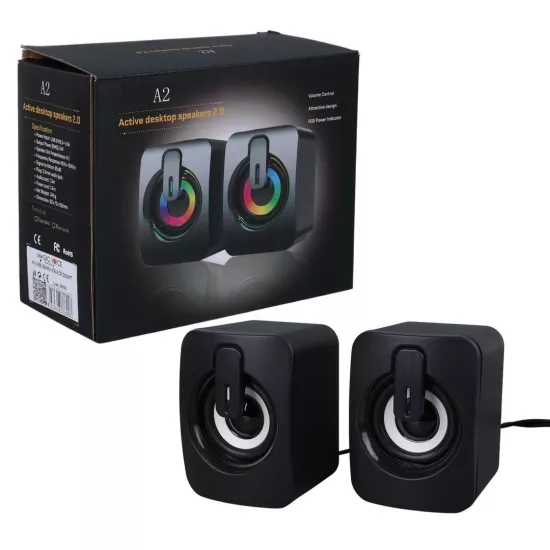 Magicvoice MV-24836 RGB USB Hoparlör | Mini 2x3W