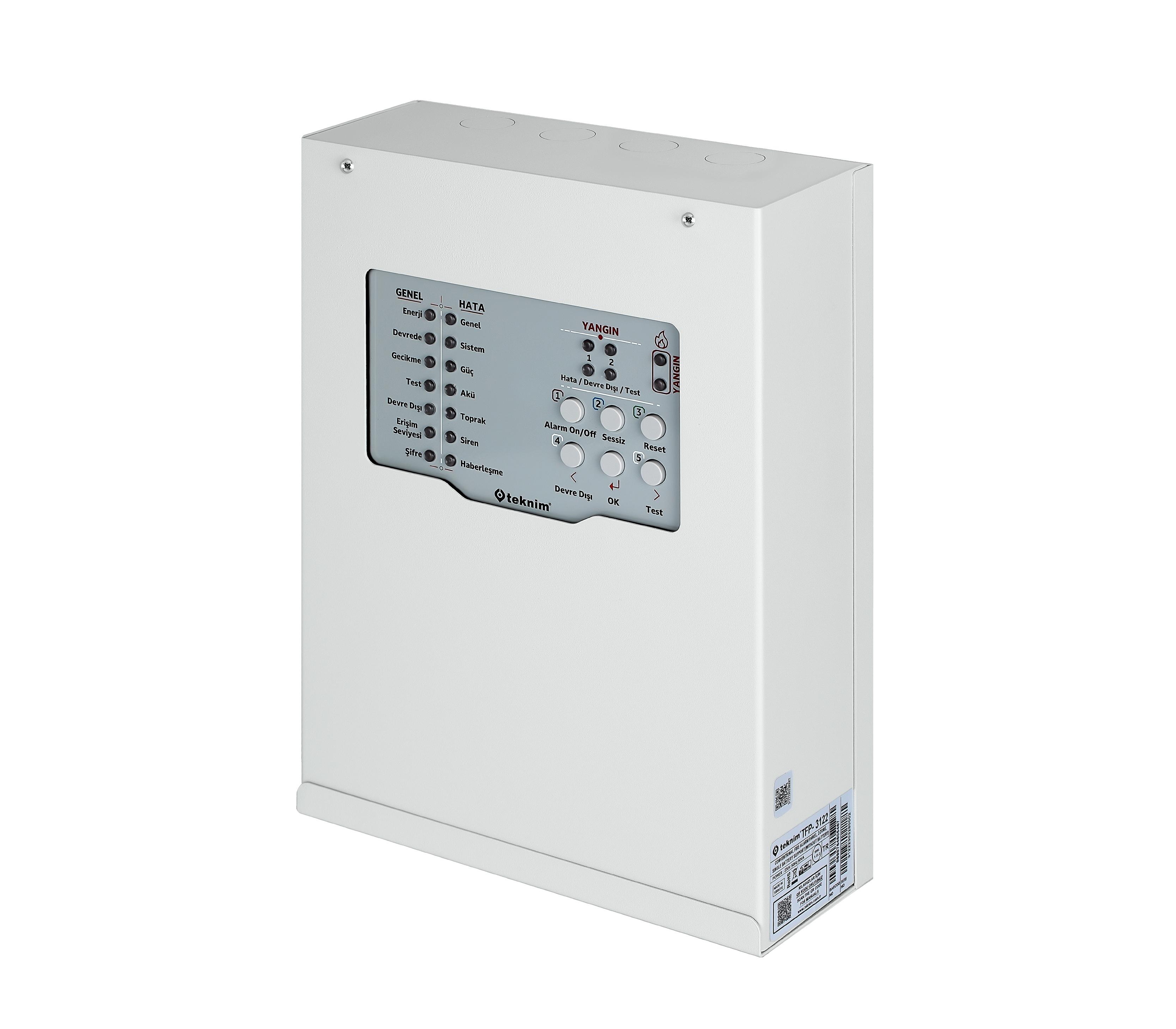 TEKNİM TFP-3122 2 BÖLGELİ KONVANSİYONEL YANGIN ALARM PANELİ