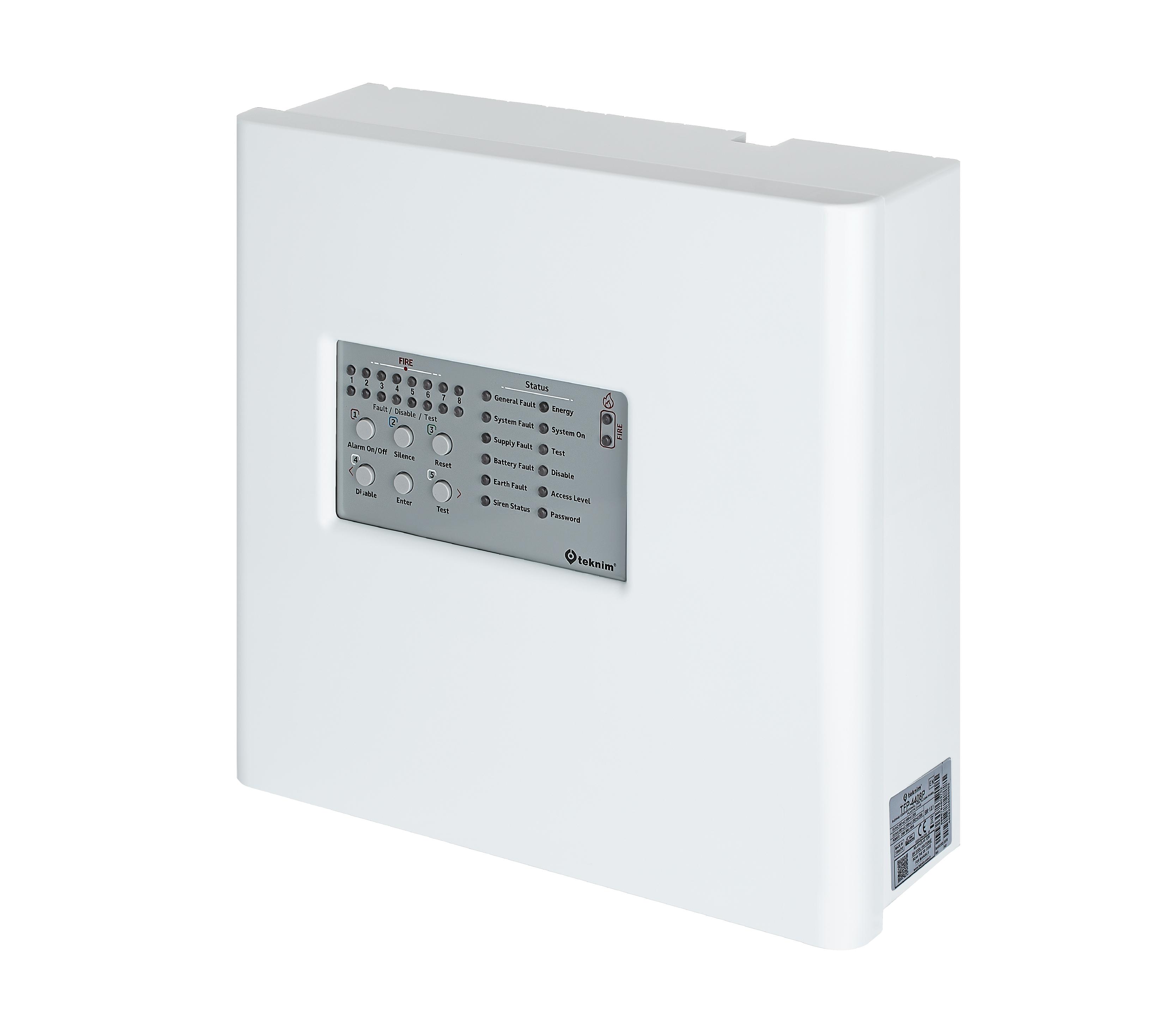 TEKNİM TFP-4408P 8 BÖLGELİ KONVANSİYONEL YANGIN ALARM PANELİ